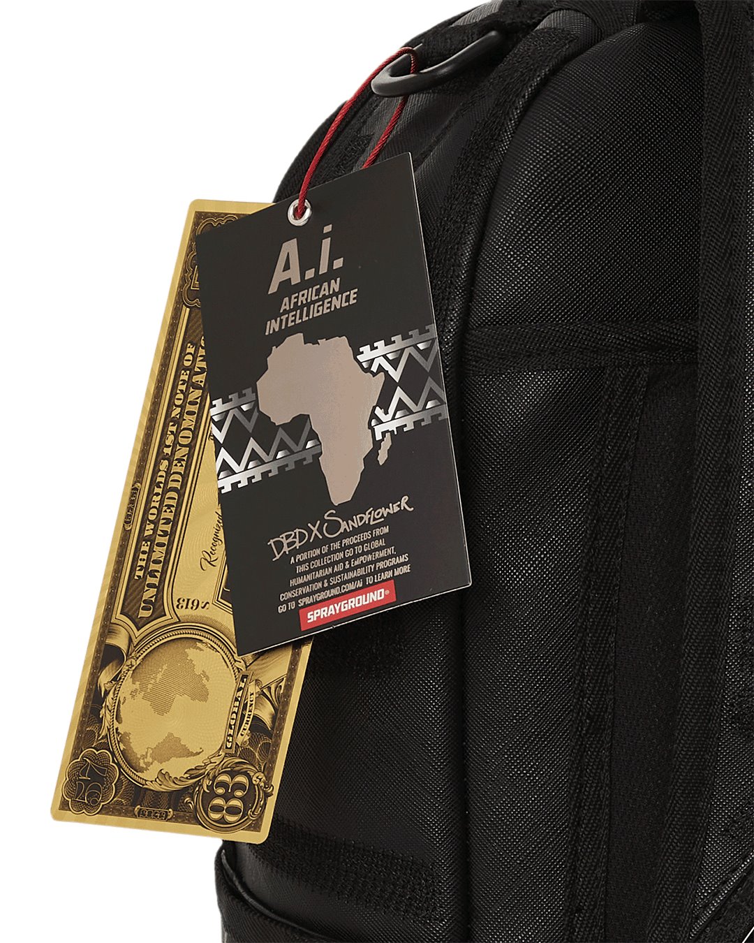 SPRAYGROUND AI TRIBAL GHOST DLXSVF BACKPACK