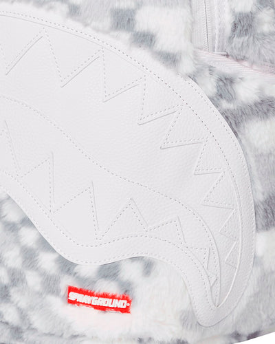 SPRAYGROUND WHITE FUR 3AM DLXSF BACKPACK