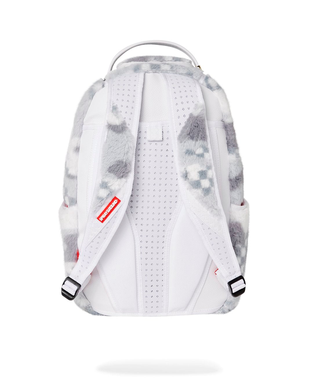 SPRAYGROUND WHITE FUR 3AM DLXSF BACKPACK
