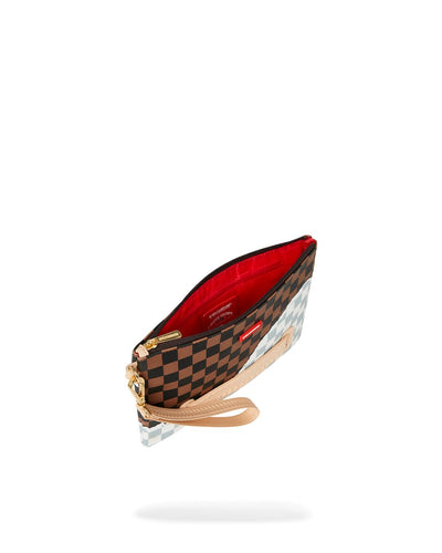 SPRAYGROUND BROWN TEAR AWAY CROSS OVER CLUTCH