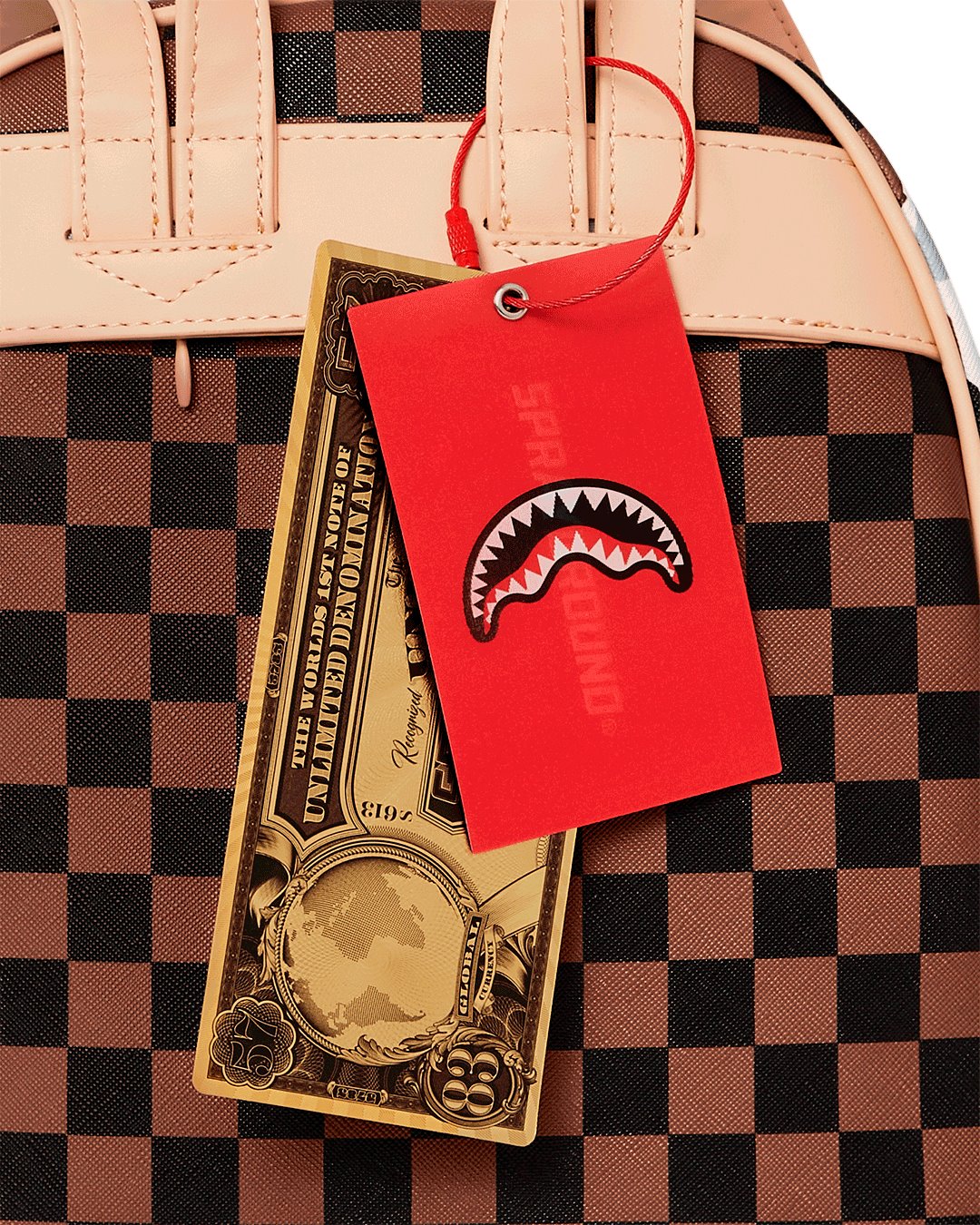 SPRAYGROUND BROWN TEAR AWAY SAVAGE BACKPACK