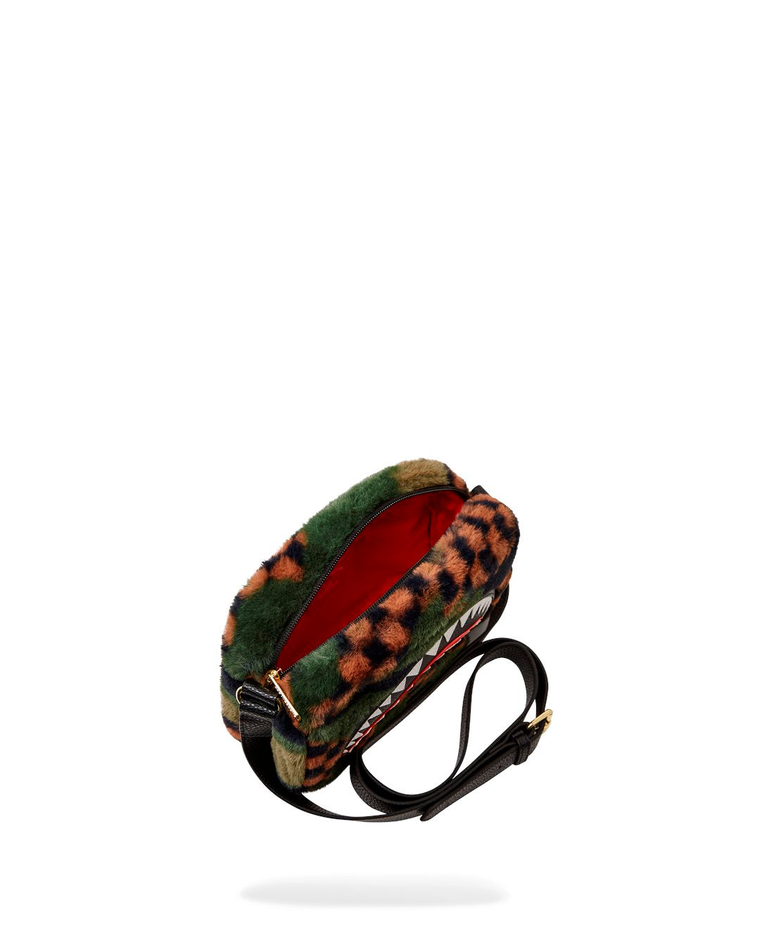 SPRAYGROUND FUR SIP CAMO BRICK CROSS-BODY