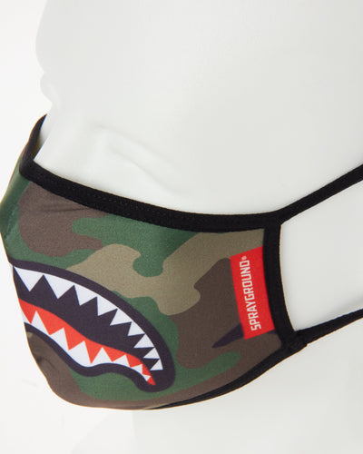 SPRAYGROUND FORM-FITTING MASK CAMO SHARKMOUTH