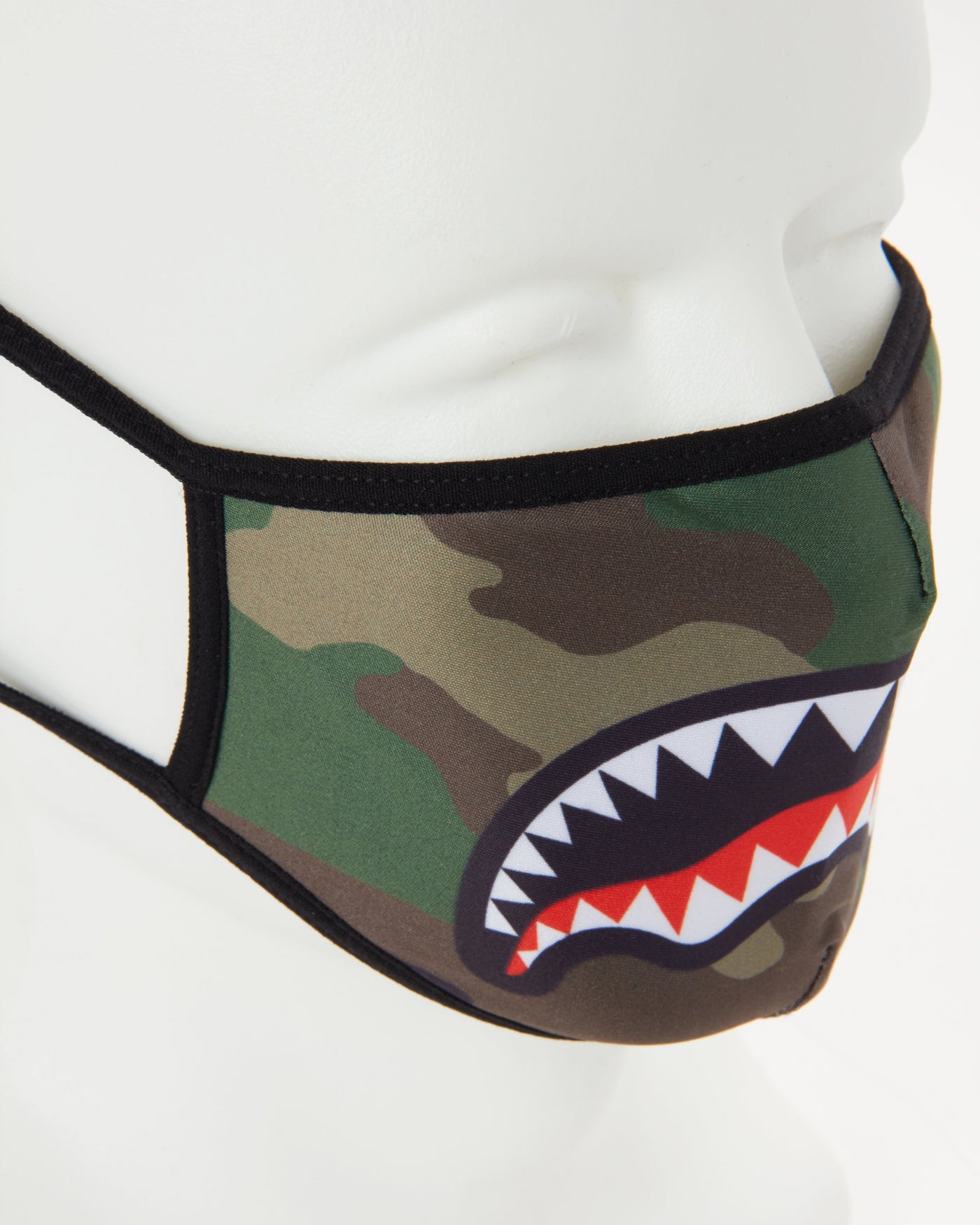 SPRAYGROUND FORM-FITTING MASK CAMO SHARKMOUTH