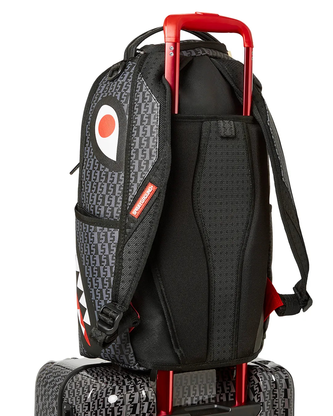SPRAYGROUND MONEY CHECK GREY CARRY-ON LUGGAGE