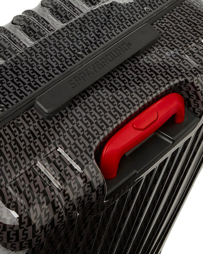 SPRAYGROUND MONEY CHECK GREY CARRY-ON LUGGAGE