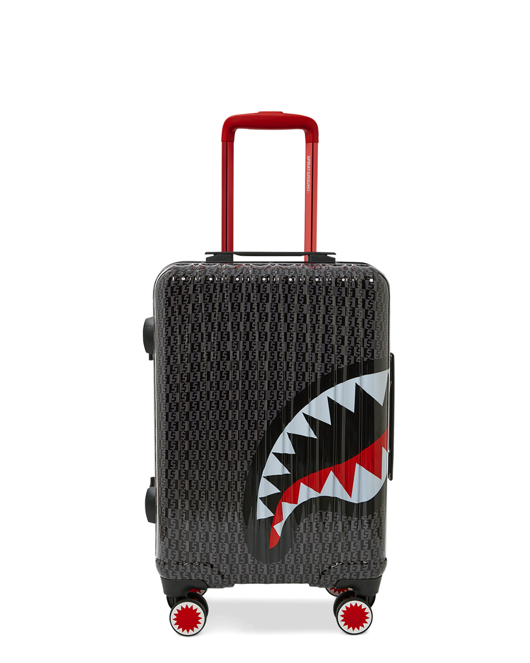 SPRAYGROUND MONEY CHECK GREY CARRY-ON LUGGAGE