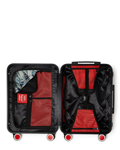 SPRAYGROUND MONEY CHECK GREY CARRY-ON LUGGAGE