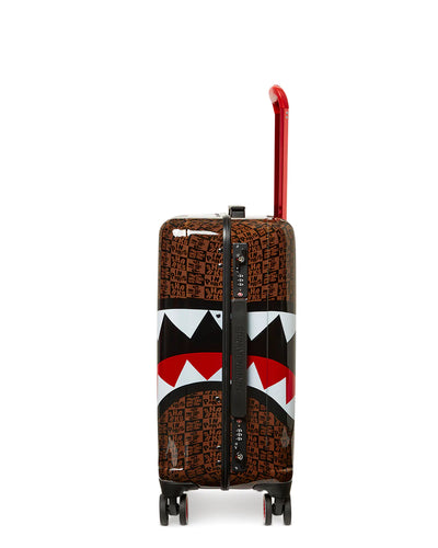 SPRAYGROUND SHARKS IN PARIS CHECK HARDSHELL CARRY-ON LUGGAGE