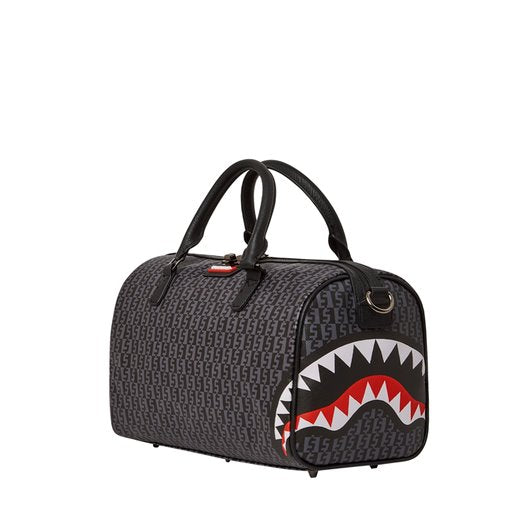 SPRAYGROUND MONEY CHECK GREY MINI DUFFLE
