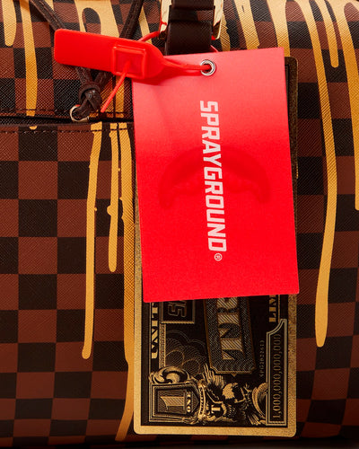 SPRAYGROUND SHARKS IN PARIS PAINT DRIP EMPEROR DUFFLE
