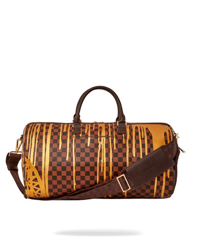 SPRAYGROUND SHARKS IN PARIS PAINT DRIP EMPEROR DUFFLE