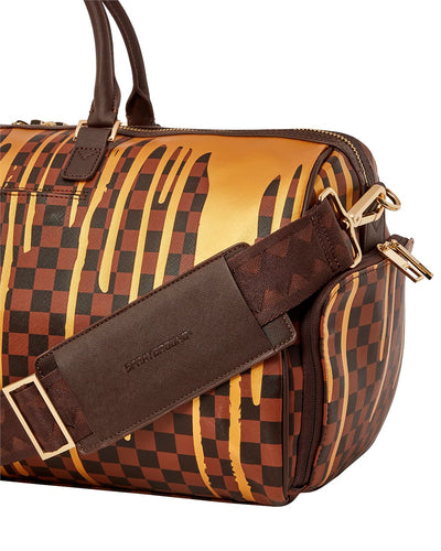 SPRAYGROUND SHARKS IN PARIS PAINT DRIP EMPEROR DUFFLE