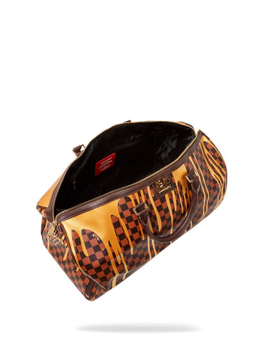 SPRAYGROUND SHARKS IN PARIS PAINT DRIP EMPEROR DUFFLE