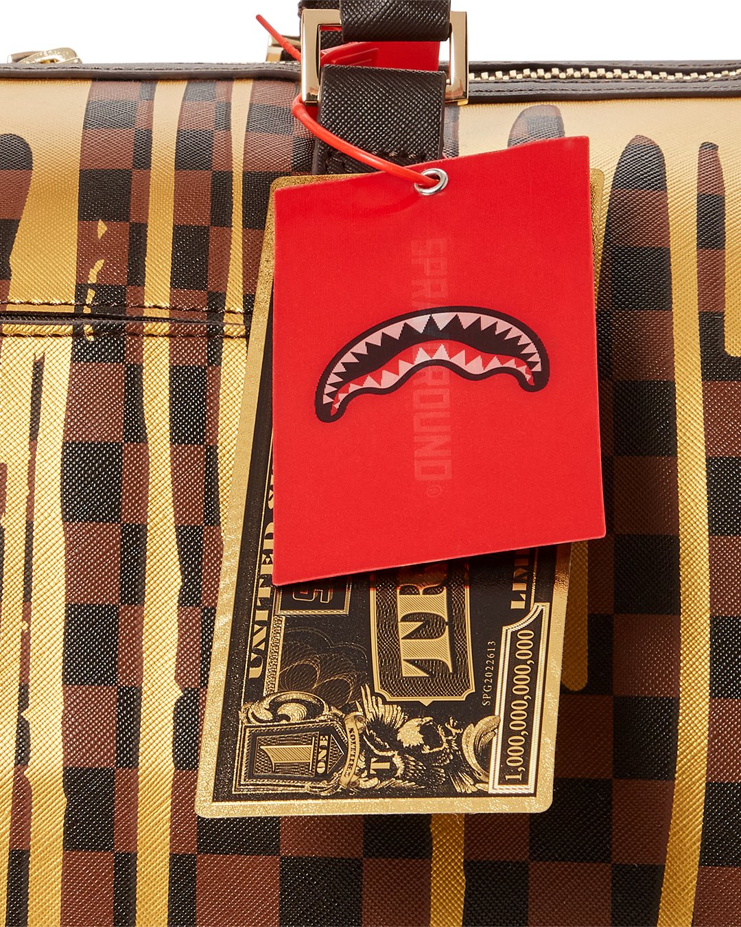 SPRAYGROUND SHARKS IN PARIS PAINT DRIP EMPRESS MINI DUFFLE