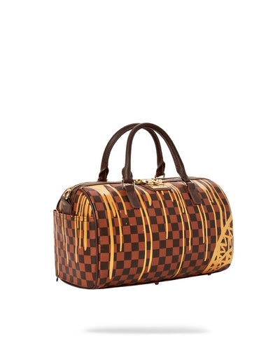SPRAYGROUND SHARKS IN PARIS PAINT DRIP EMPRESS MINI DUFFLE