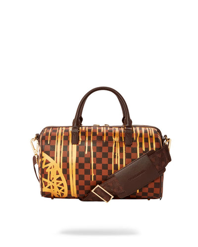 SPRAYGROUND SHARKS IN PARIS PAINT DRIP EMPRESS MINI DUFFLE