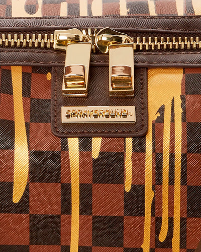 SPRAYGROUND SHARKS IN PARIS PAINT DRIP EMPRESS MINI DUFFLE