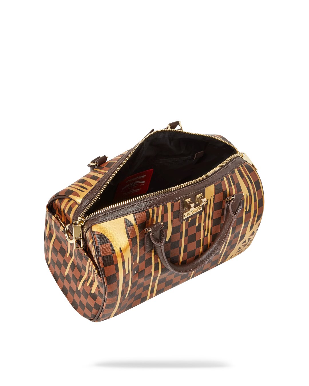 SPRAYGROUND SHARKS IN PARIS PAINT DRIP EMPRESS MINI DUFFLE