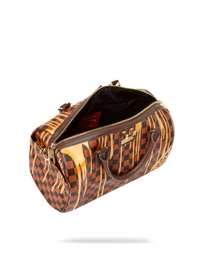 SPRAYGROUND SHARKS IN PARIS PAINT DRIP EMPRESS MINI DUFFLE