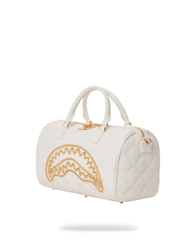 SPRAYGROUND RIVIERA WHITE GOLD EMPERESS MINI DUFFLE