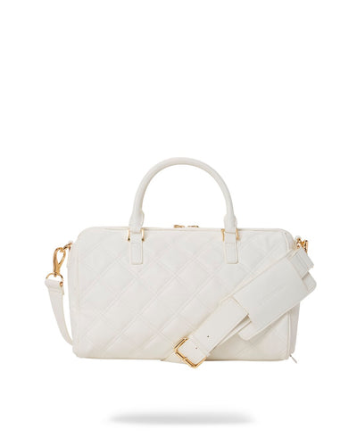 SPRAYGROUND RIVIERA WHITE GOLD EMPERESS MINI DUFFLE