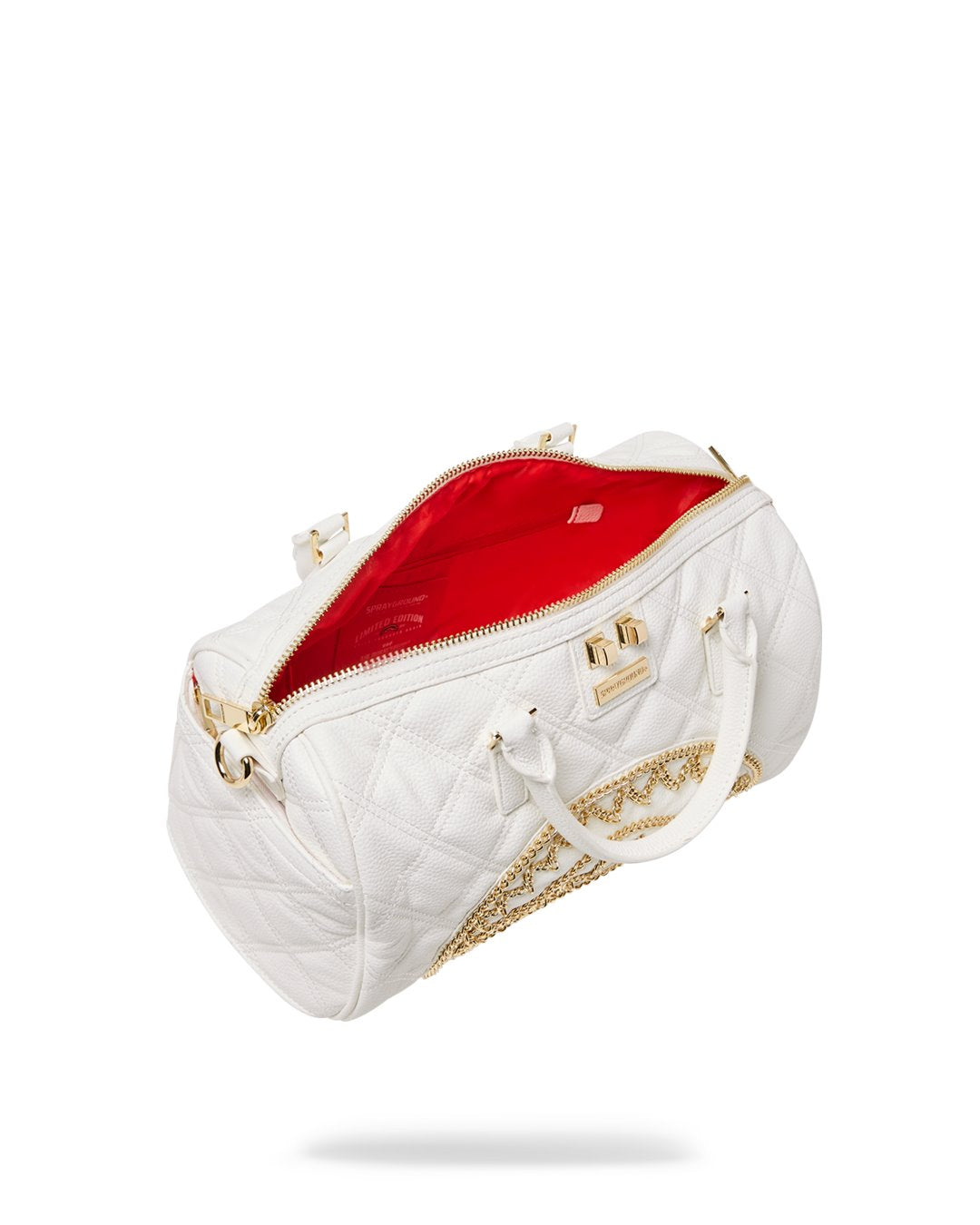SPRAYGROUND RIVIERA WHITE GOLD EMPERESS MINI DUFFLE