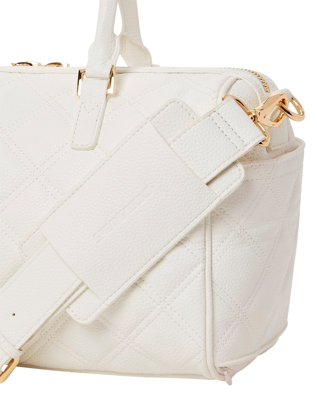 SPRAYGROUND RIVIERA WHITE GOLD EMPERESS MINI DUFFLE