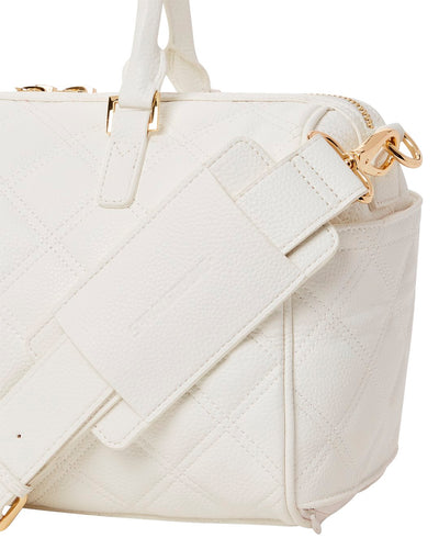 SPRAYGROUND RIVIERA WHITE GOLD EMPERESS MINI DUFFLE