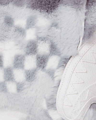 SPRAYGROUND WHITE FUR 3AM MINI DUFFLE