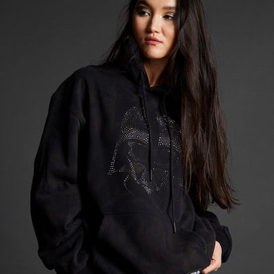SPRAYGROUND DARTH VADER RHINESTONE HEAD HOODIE