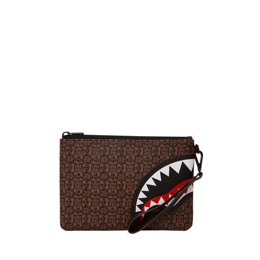 SPRAYGROUND SHARKS IN PARIS CHECK CROSS-OVER CLUTCH