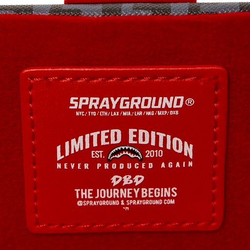 SPRAYGROUND MONEY CHECK GREY JEWELRY CASE