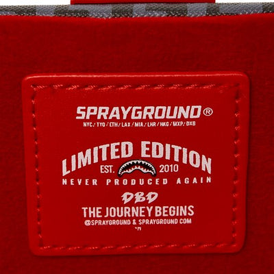 SPRAYGROUND MONEY CHECK GREY JEWELRY CASE