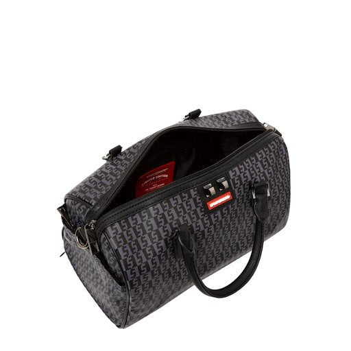 SPRAYGROUND MONEY CHECK GREY MINI DUFFLE