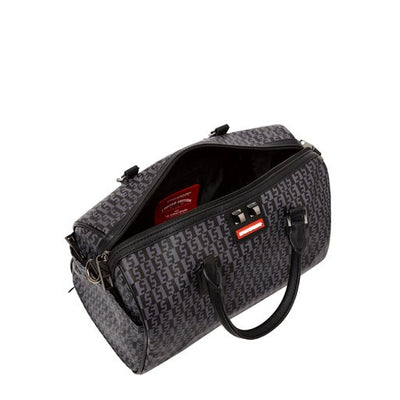 SPRAYGROUND MONEY CHECK GREY MINI DUFFLE