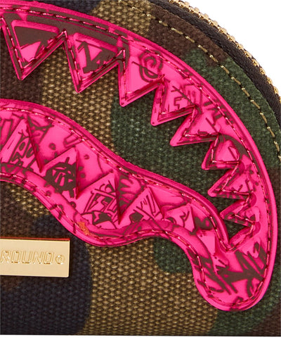 SPRAYGROUND CAMO PINK SHARK WALLET
