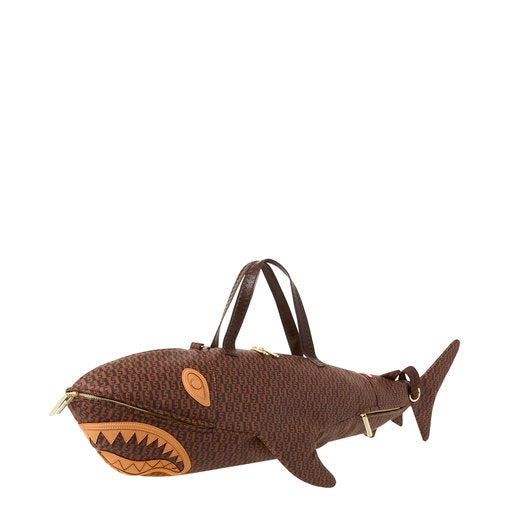 SPRAYGROUND INFINITI CHECK SHARK DUFFLE