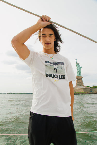 SPRAYGROUND T-SHIRT BRUCE LEE FIGHT B  WHITE