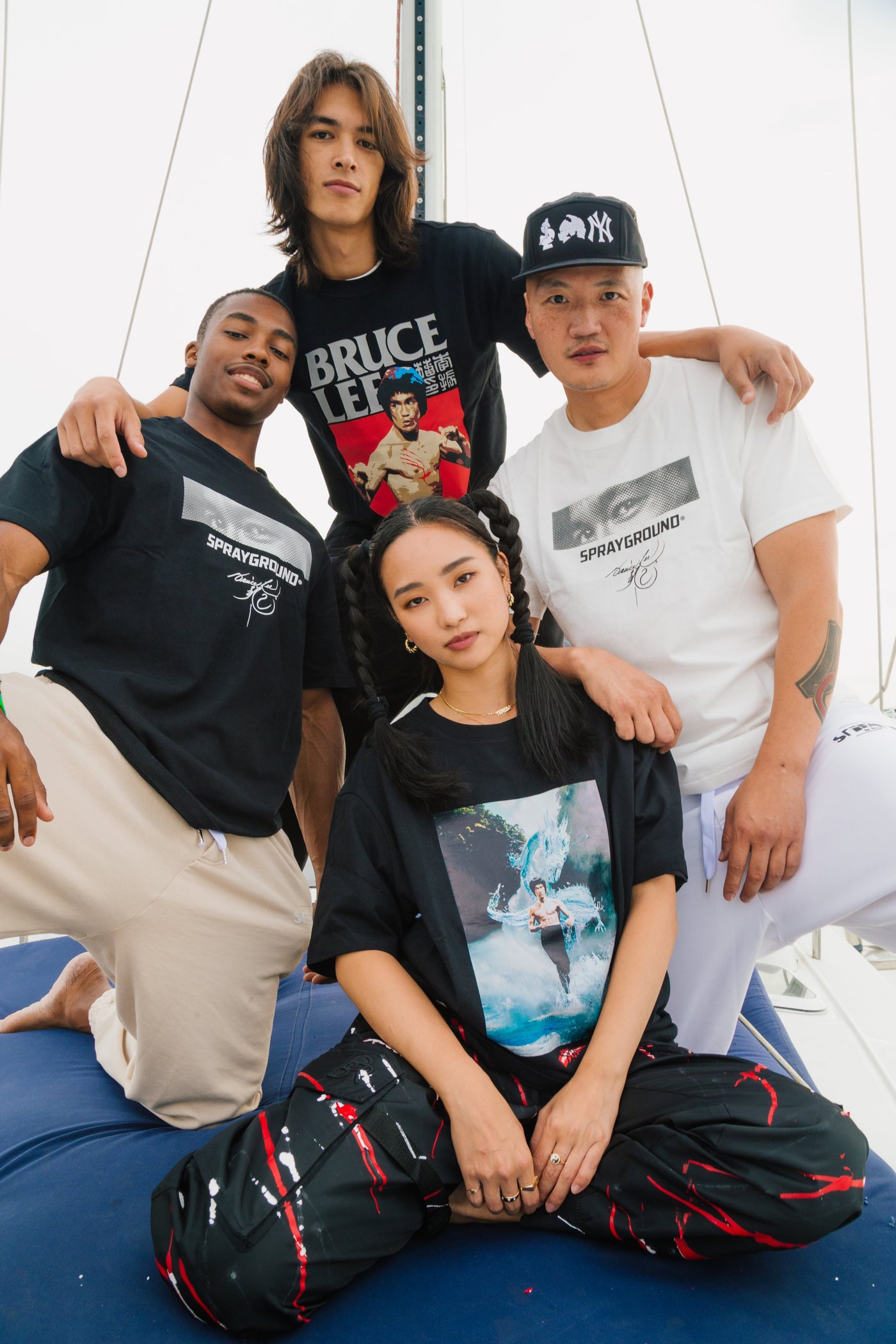 SPRAYGROUND T-SHIRT BRUCE LEE WATER