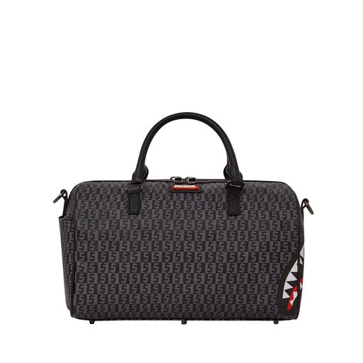 SPRAYGROUND MONEY CHECK GREY MINI DUFFLE