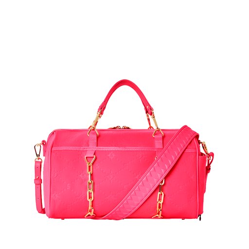 SPRAYGROUND PINK EMBOSSED DUFFLE