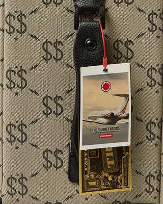 SPRAYGROUND DOUBLE MONEY CARRY ON LUGGAGE