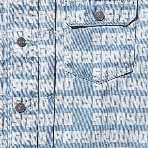 SPRAYGROUND SG LOGO DENIM JACKET LIGHT BLUE