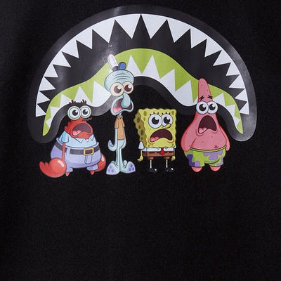 SPRAYGROUND SPONGEBOB VARSITY JACKET BLACK