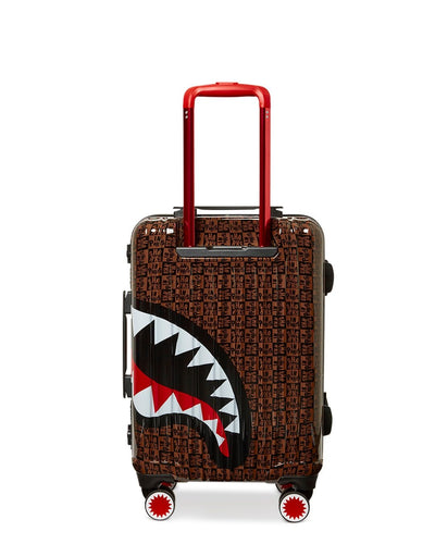 SPRAYGROUND SHARKS IN PARIS CHECK LARGE LUGGAGE FS