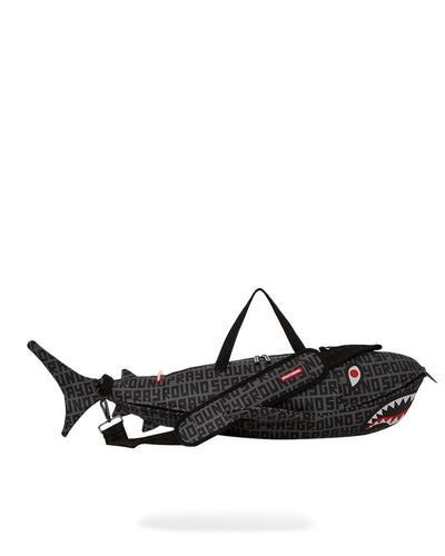 SPLIT INFINITY CHECK SHARK-SHAPED-DUFFLE