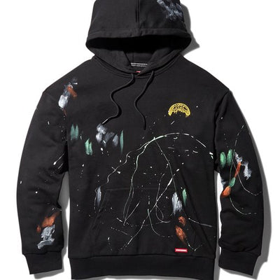 PAINT SPLAT HOODIE BLACK