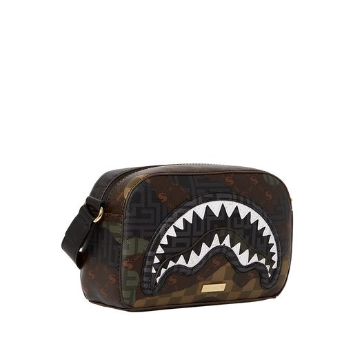 CAMO BRANDED MAN PURSE