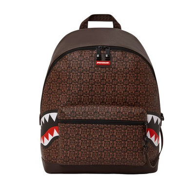SPRAYGROUND SHARKS IN PARIS CHECK SAVAGE BACKPACK תיק גב